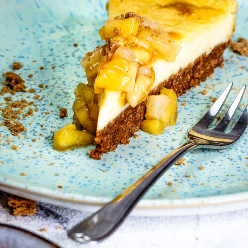 NY Cheesecake mit Apfel-Birnen-Topping